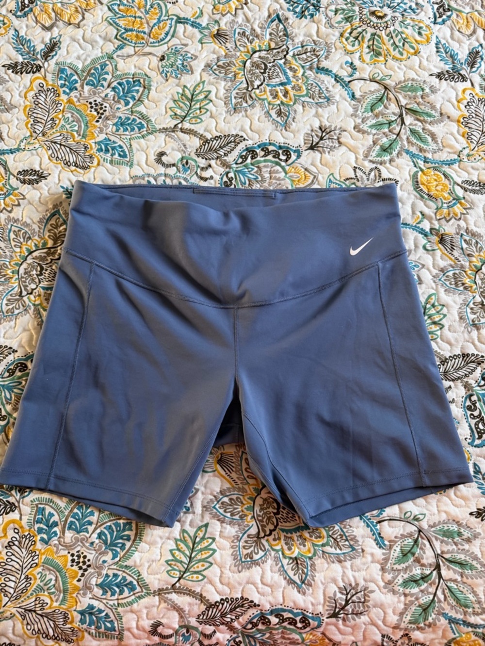Nike Women's Blue Biker Shorts